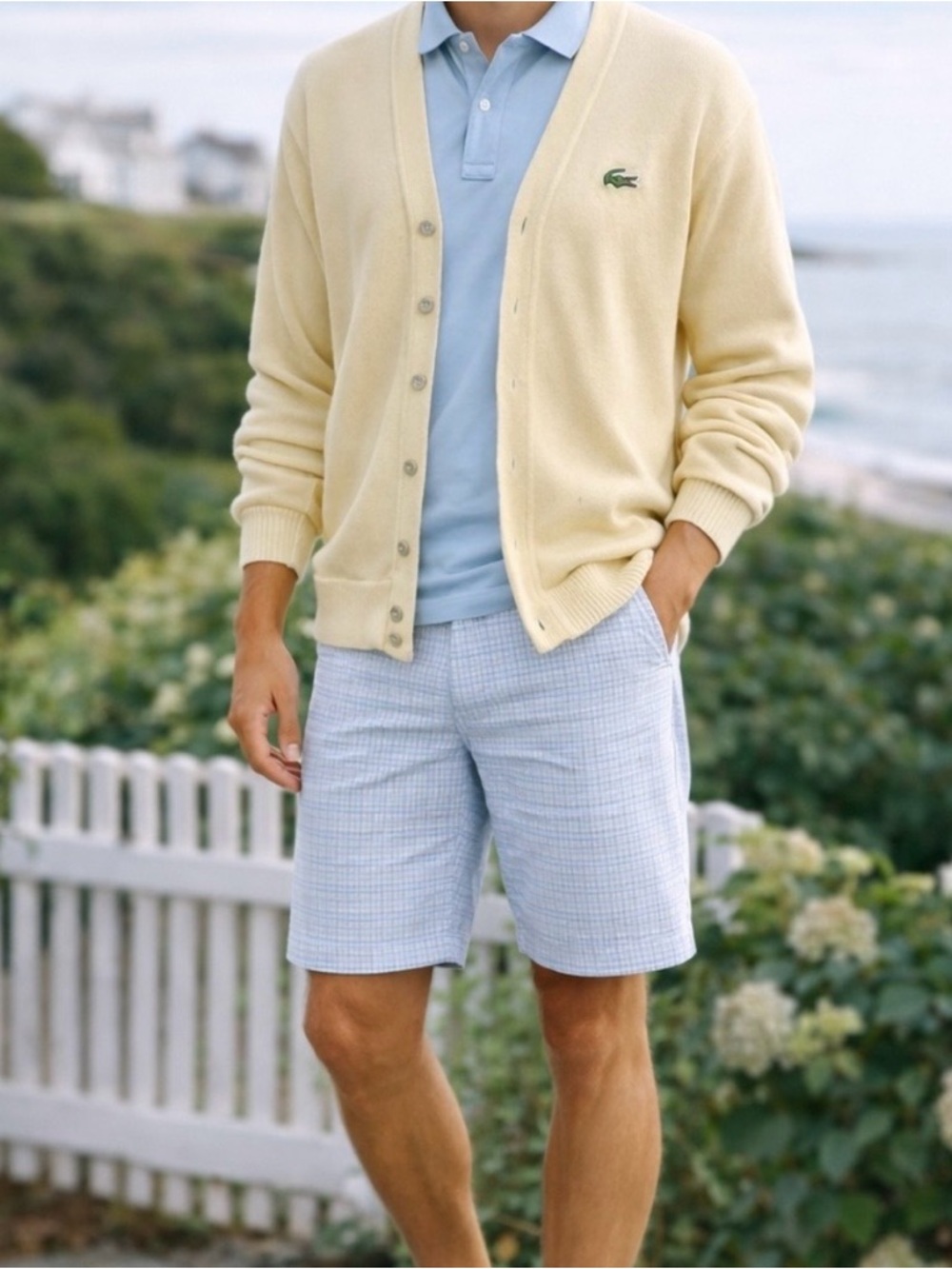 Lacoste Izod Cardigan Sweater